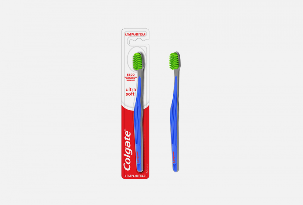 Зубная щетка для эффективной чистки зубов, ультрамягкая ( в ассортименте) COLGATE Slim Soft Charcoal 1