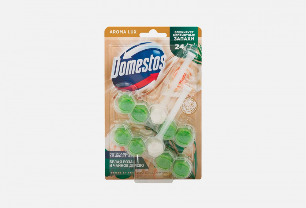 фото Блок для очищения унитаза domestos