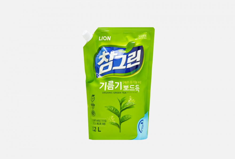 Купить Средство для мытья посуды, овощей и фруктов Зеленый чай, CJ LION