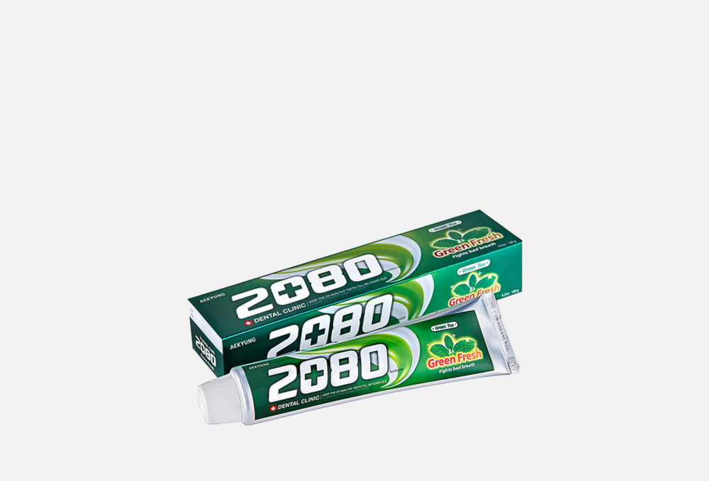 Зубная паста DENTAL CLINIC 2080 Dental Clinic Refreshing&green Fresh 120 гр