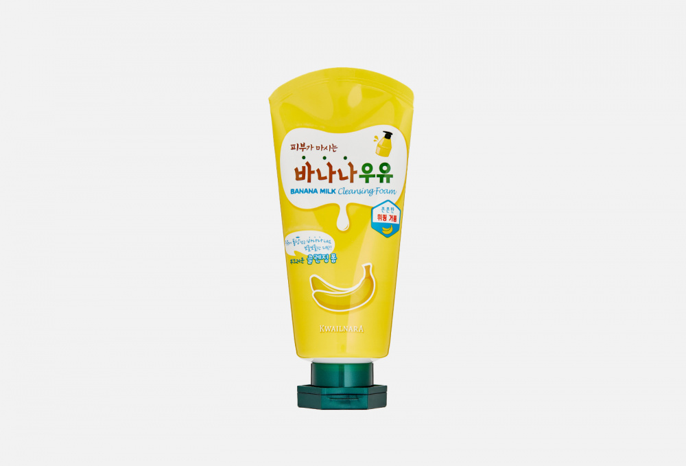 Очищающая пенка для лица с бананом и молоком KWAILNARA Banana Milk Cleansing Foam 120 гр