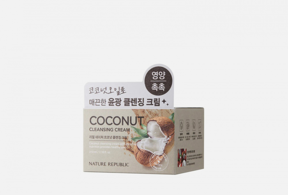 Очищающий крем для лица с кокосовым маслом NATURE REPUBLIC - фото 1