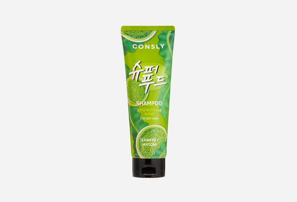 Купить Шампунь с экстрактами водорослей и зеленого чая Матча для силы и блеска волос, CONSLY (shop: Goldapple Gold Ap