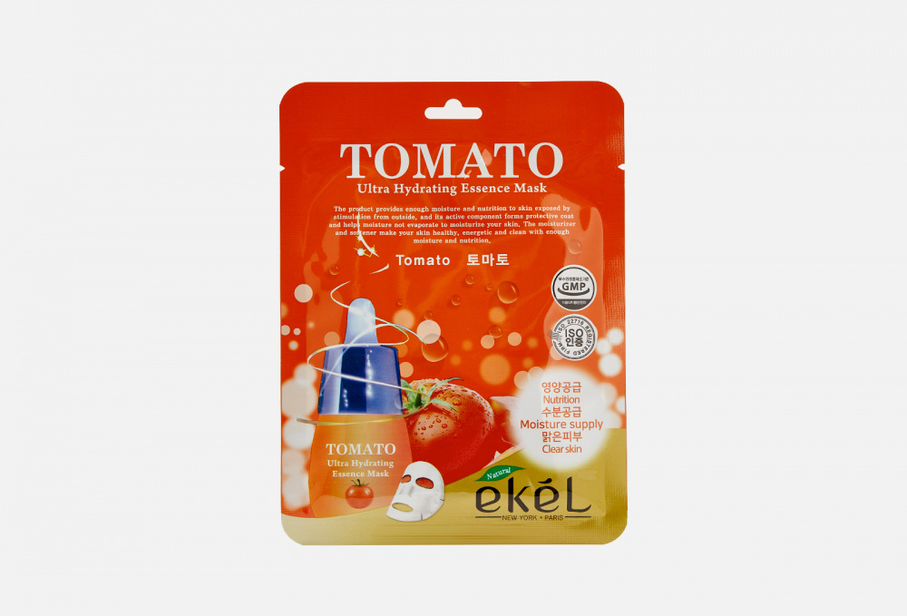 Тканевая маска для лица EKEL Tomato Ultra Hydrating Essence Mask 1 шт