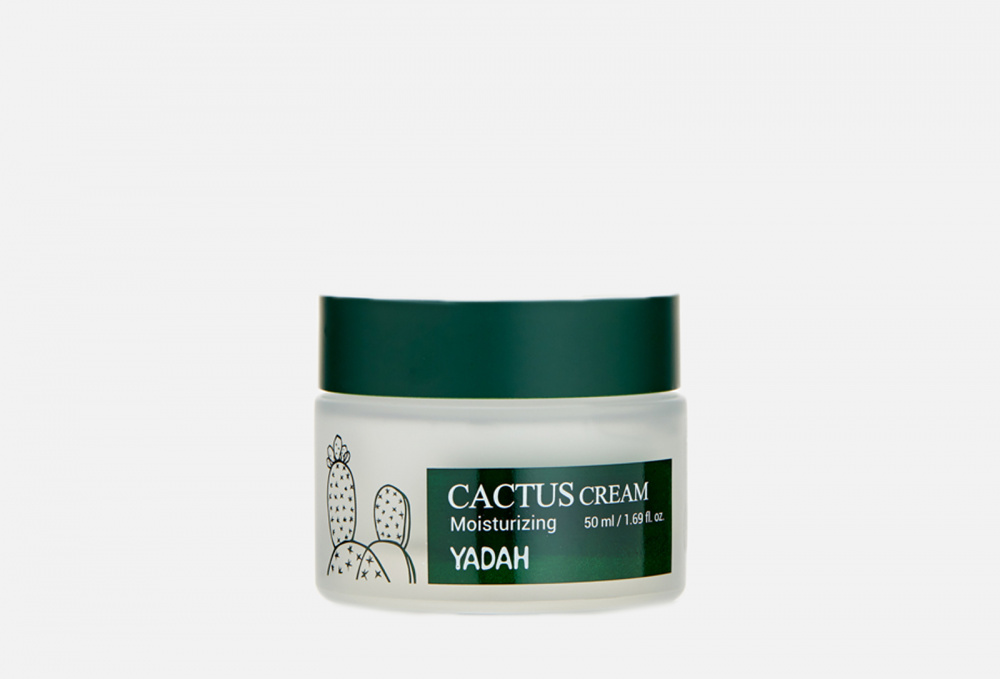 Увлажняющий крем для лица YADAH Cactus Moisturizing Cream 50 мл