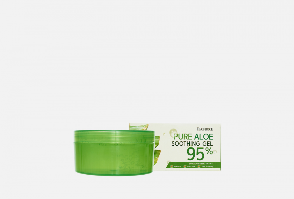 Успокаивающий гель для тела DEOPROCE Pure Aloe Soothing Gel 95% 300 мл