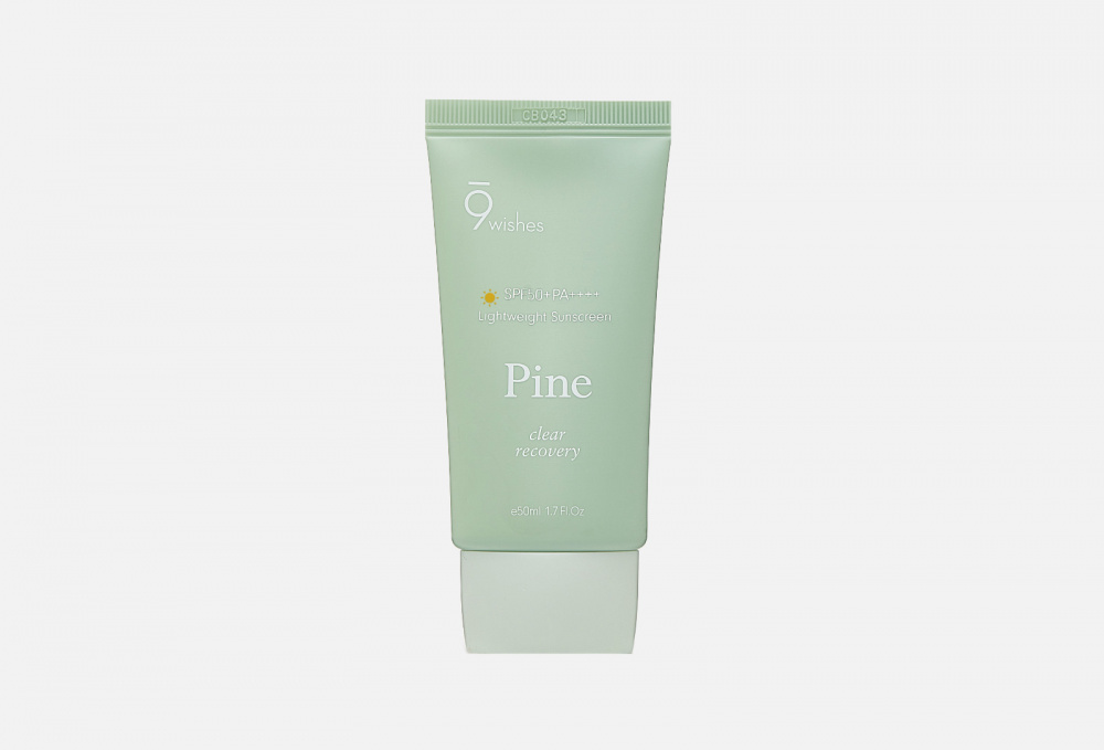 Солнцезащитный крем для лица SPF 50+ PA++++ 9 WISHES Pine Treatment Sunscreen 50 мл