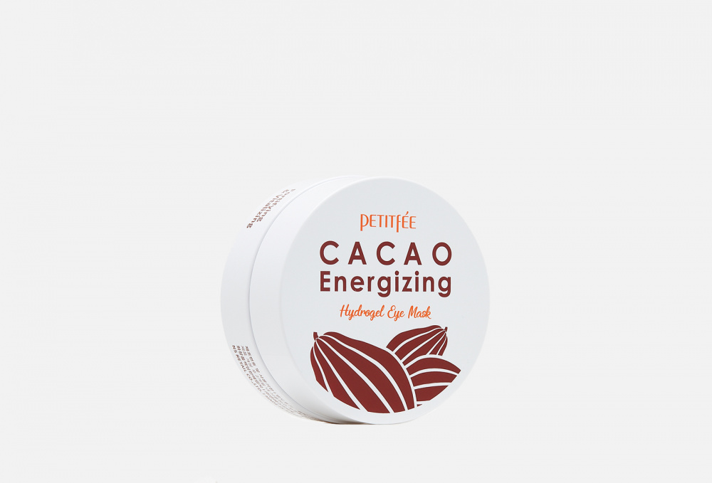 Разглаживающие гидрогелевые патчи для области вокруг глаз с экстрактом какао PETITFEE Cacao Energizing Hydrogel Eye Mask 60