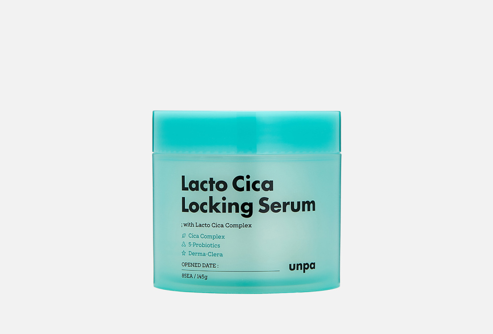 Успокаивающая сыворотка в дисках для лица UNPA Lacto Cica Locking Serum 80 шт