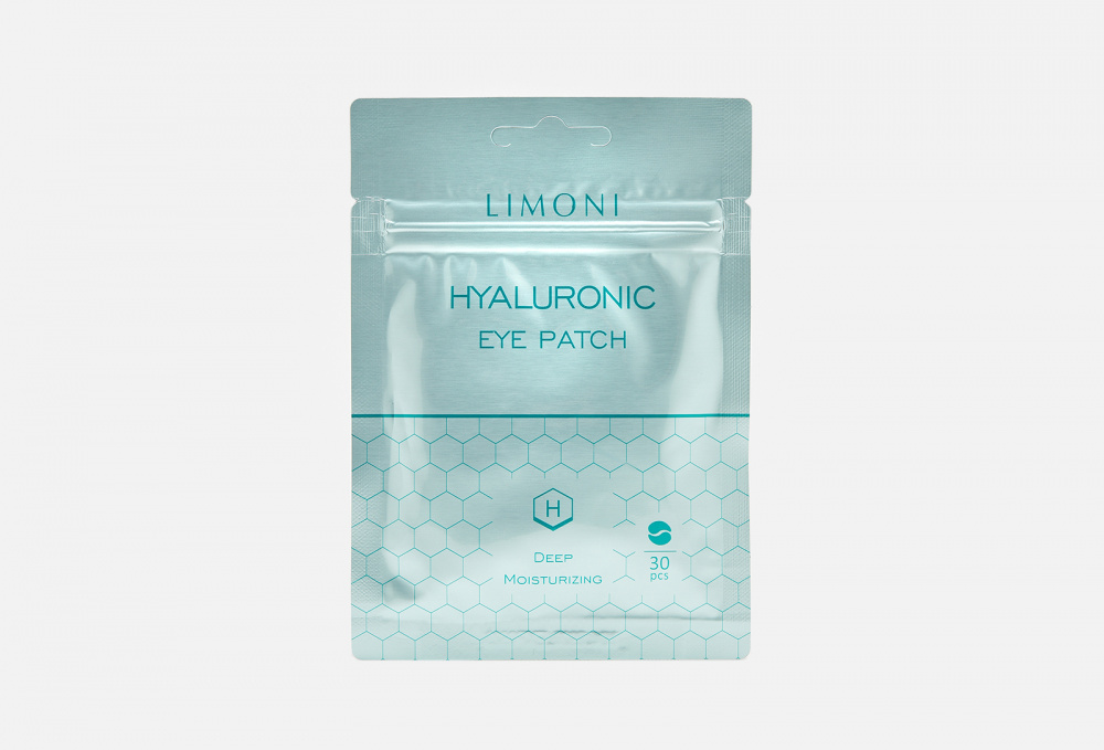 Патчи для век увлажняющие с гиалуроновой кислотой LIMONI Hyaluronic Eye Patches 30