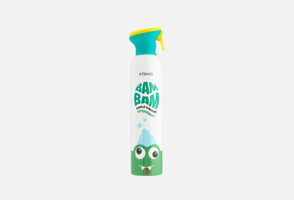 Детское средство для умывания лица и тела с ароматом перечной мяты ATONO2 Bam Bam Bubble Cleanser Spearmint 300 мл