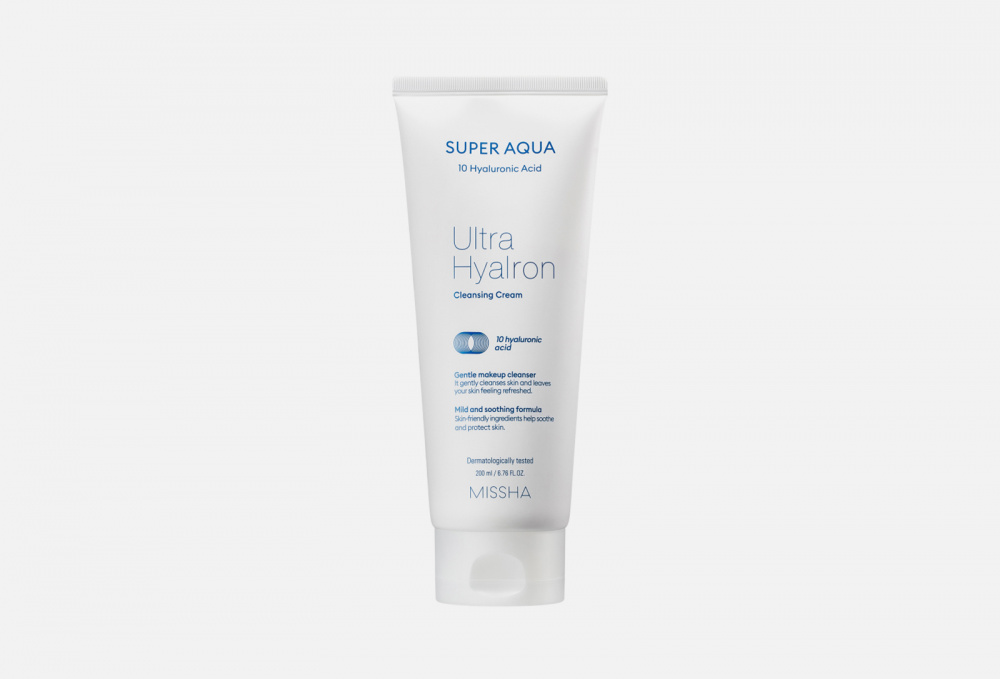 Кремовая пенка для умывания и снятия макияжа MISSHA Aqua Ultra Hyalron 200 мл