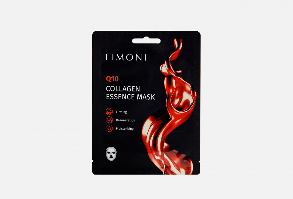 Антивозрастная маска с коэнзимом Q10 и коллагеном LIMONI Collagen Essence Mask 1 шт