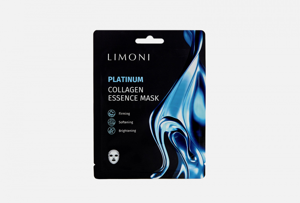 Восстанавливающая маска с коллоидной платиной и коллагеном LIMONI Platinum Collagen Essence Mask 1 шт