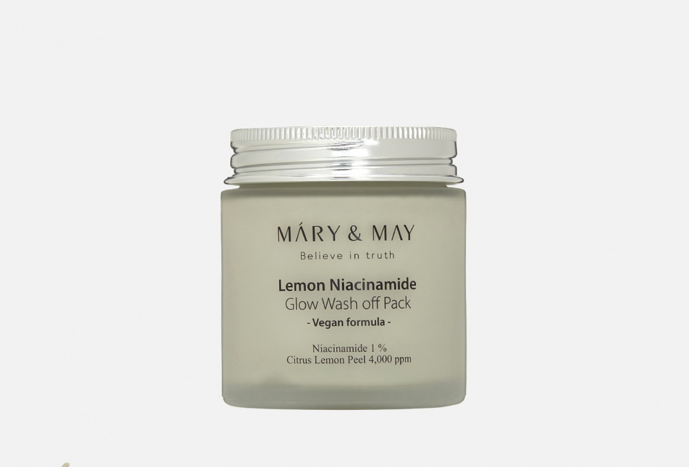 Осветляющая глиняная маска для лица с лимоном и ниацинамидом MARY&MAY - фото 1