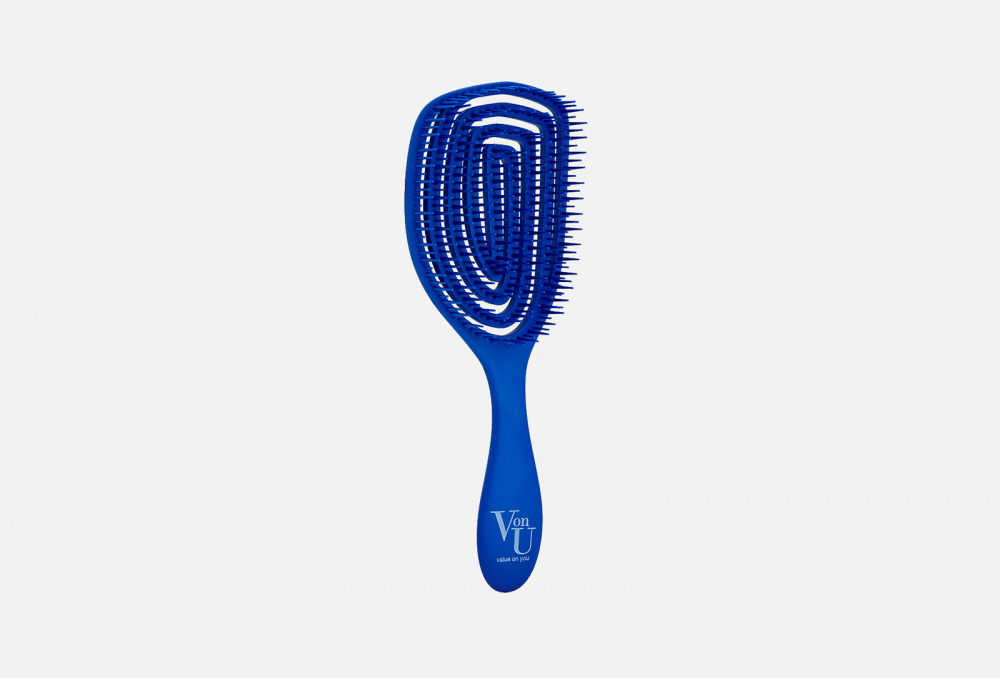 Расческа для волос VON U Spin Brush Blue 1 шт