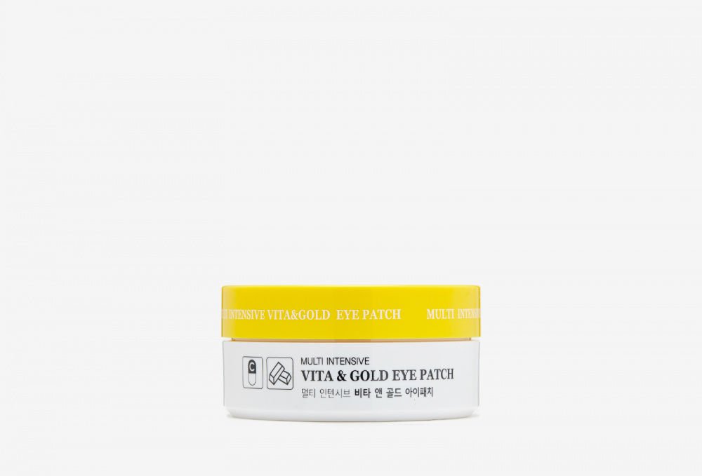 Гидрогелевые патчи с витаминами и коллоидным золотом HANIXHANI Multi Intensive Vita & Gold Eye Patch 60