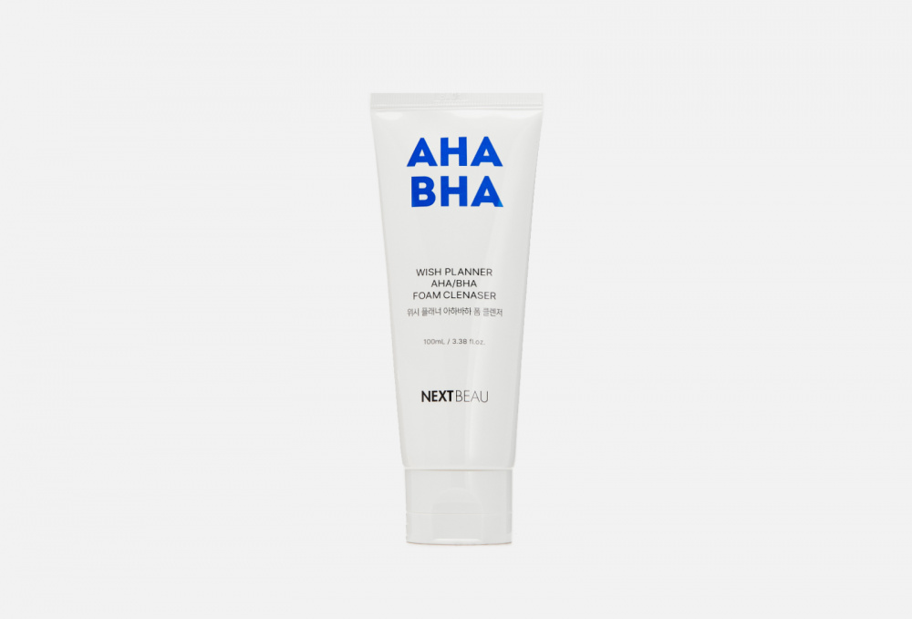 Очищающая пенка для умывания с aha/bha кислотами для проблемной кожи NEXTBEAU - фото 1