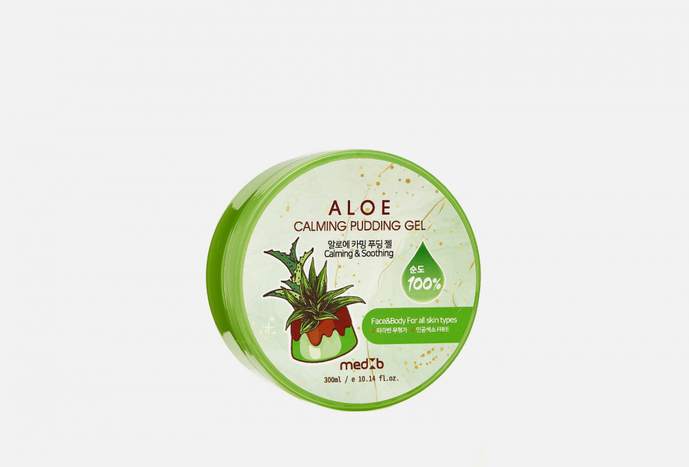 Успокаивающий гель для тела с экстрактом алоэ MEDB Aloe Calming Pudding Gel 300 мл