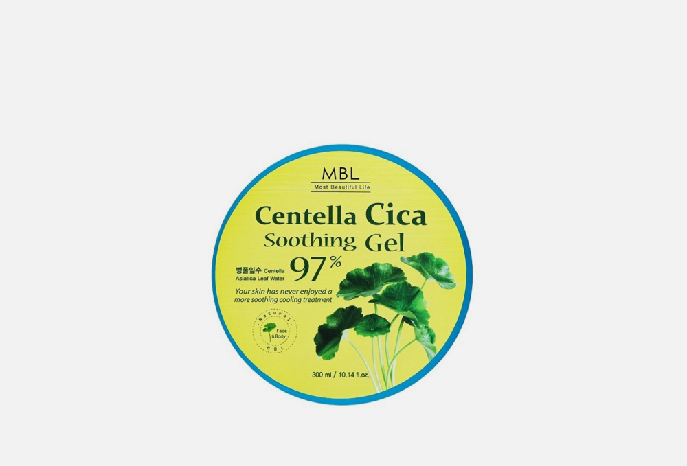 Успокаивающий гель для лица и тела MBL Centella Cica 300 мл