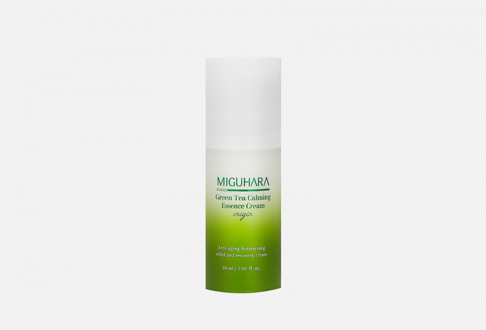 Успокаивающий крем для лица MIGUHARA Green Tea Calming Essence Cream Origin 80 мл
