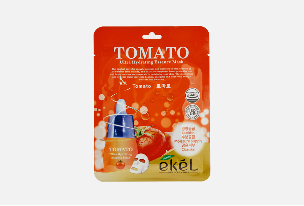 Тканевая маска для лица EKEL Ultra Hydrating Tomato 1 шт