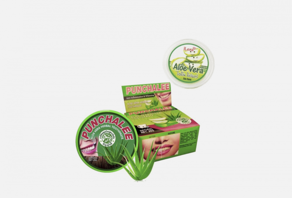Растительная зубная паста PUNCHALEE Aloe Vera Herbal 25 гр