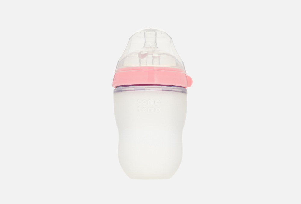 Бутылочка для кормления COMOTOMO Pink 250 мл