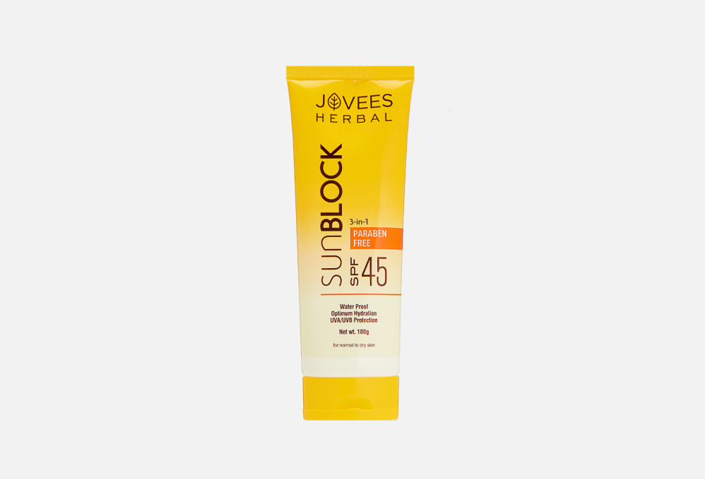 Солнцезащитный крем для лица SPF45 JOVEES Sun Block 100 гр