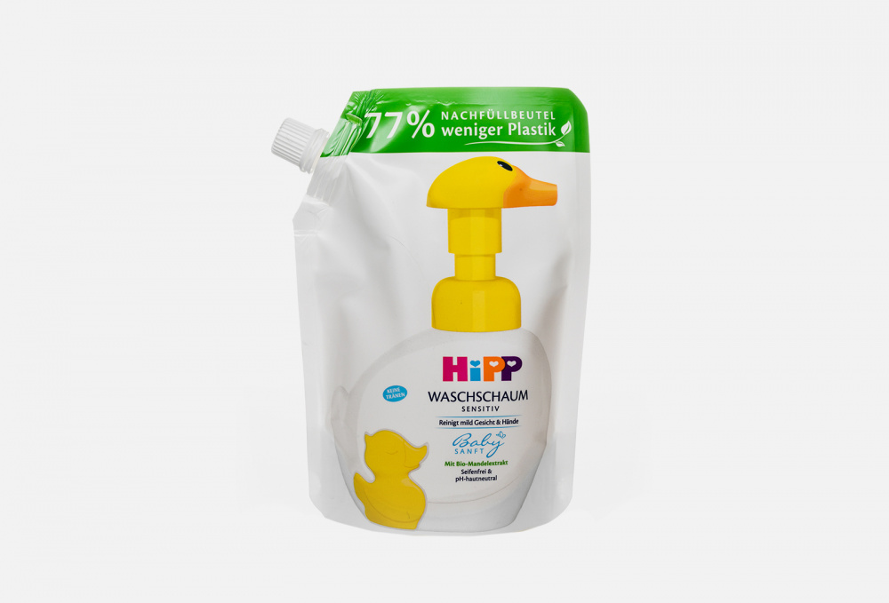 Детская моющая пенка для лица и рук, сменный блок HIPP - фото 1
