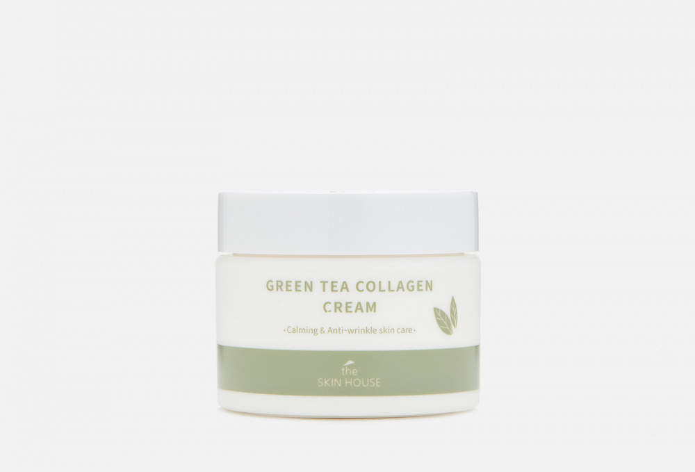 Успокаивающий крем на основе коллагена и экстракта зелёного чая