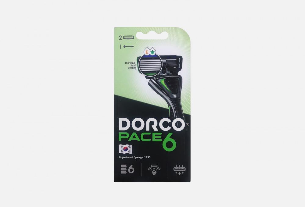 Купить Станок для бритья + 2 сменные кассеты, DORCO