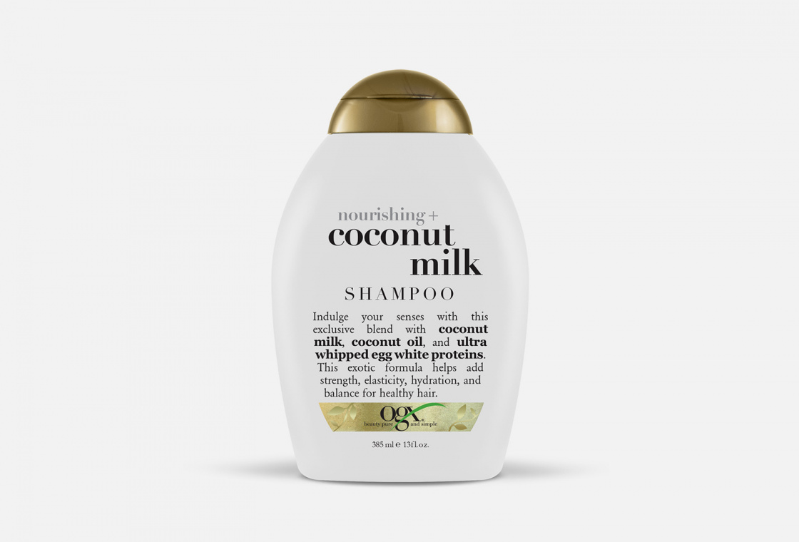 Питательный шампунь для волос OGX с кокосовым молоком
