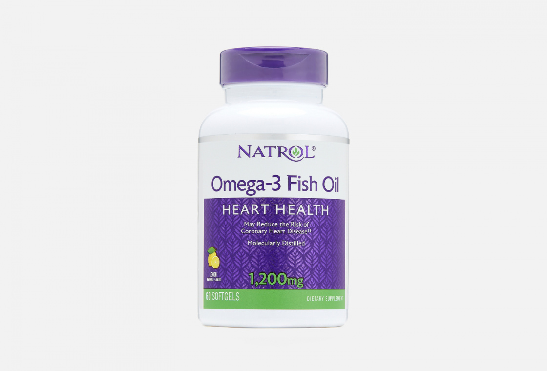 Пищевая добавка с Омега-3 NATROL Omega-3 Fish Oil 1200mg