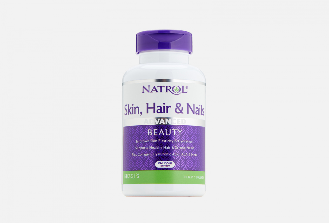 Биологически активная добавка к пище NATROL Skin Hair & Nails with Lutein —  купить в Москве