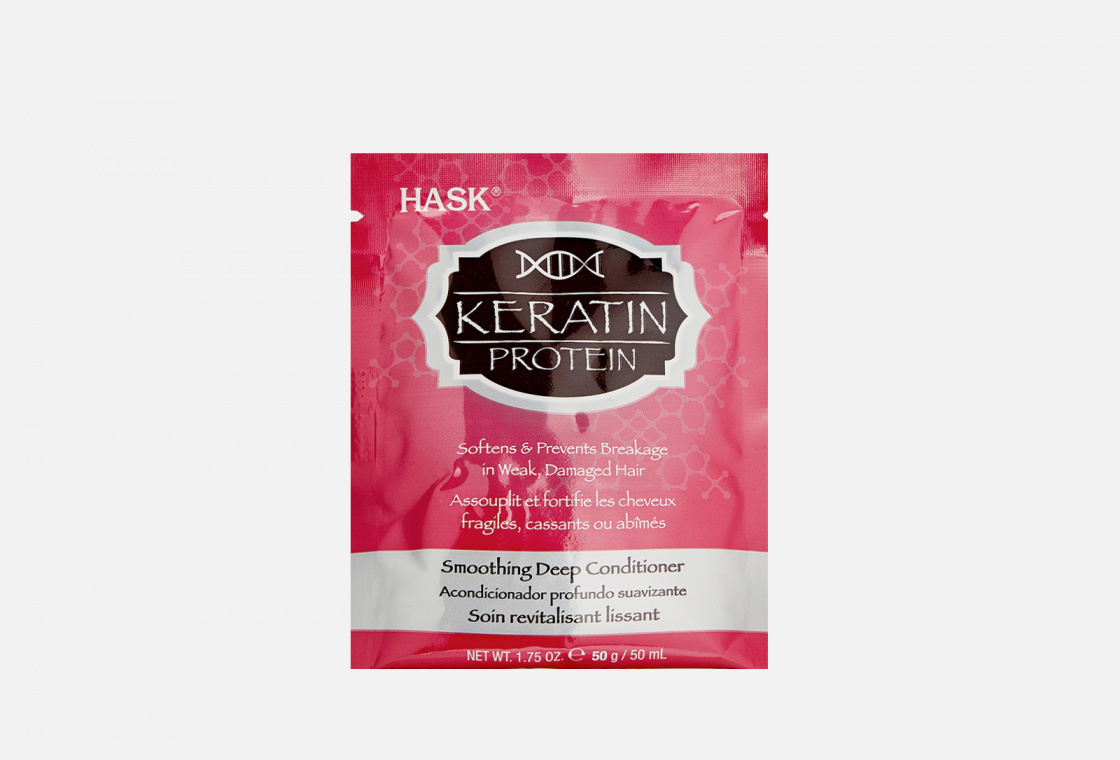 Маска для придания гладкости волосам с протеином Кератина Hask Keratin Protein