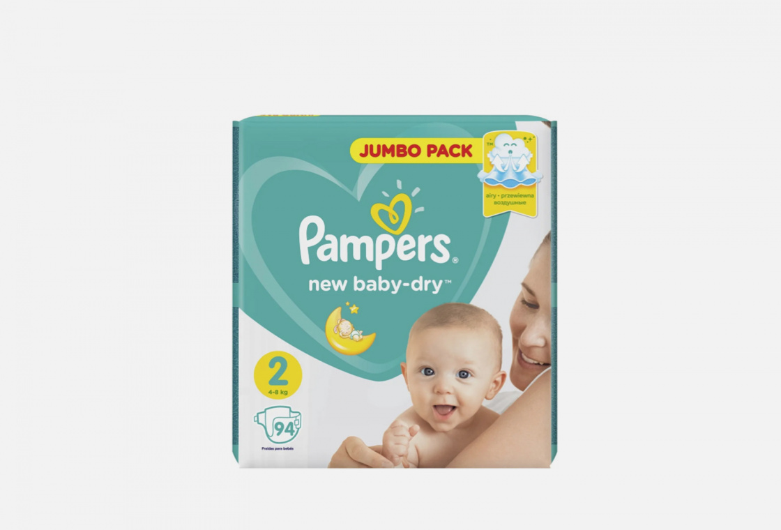 Подгузники для новорожденных (4-8 кг) Pampers New Baby Dry mini 2