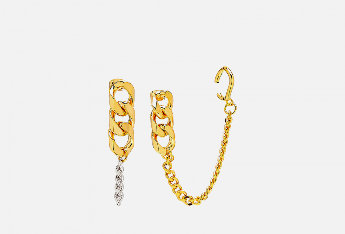 Серьги Lisa Smith Chain earrings with cuff
