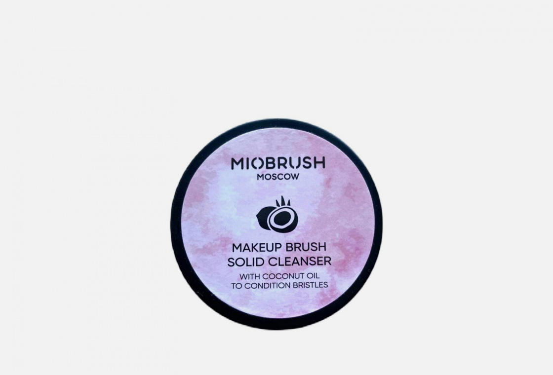 Очищающее мыло для кистей с силиконовым ковриком Miobrush Makeup Brush Solid  Cleanser