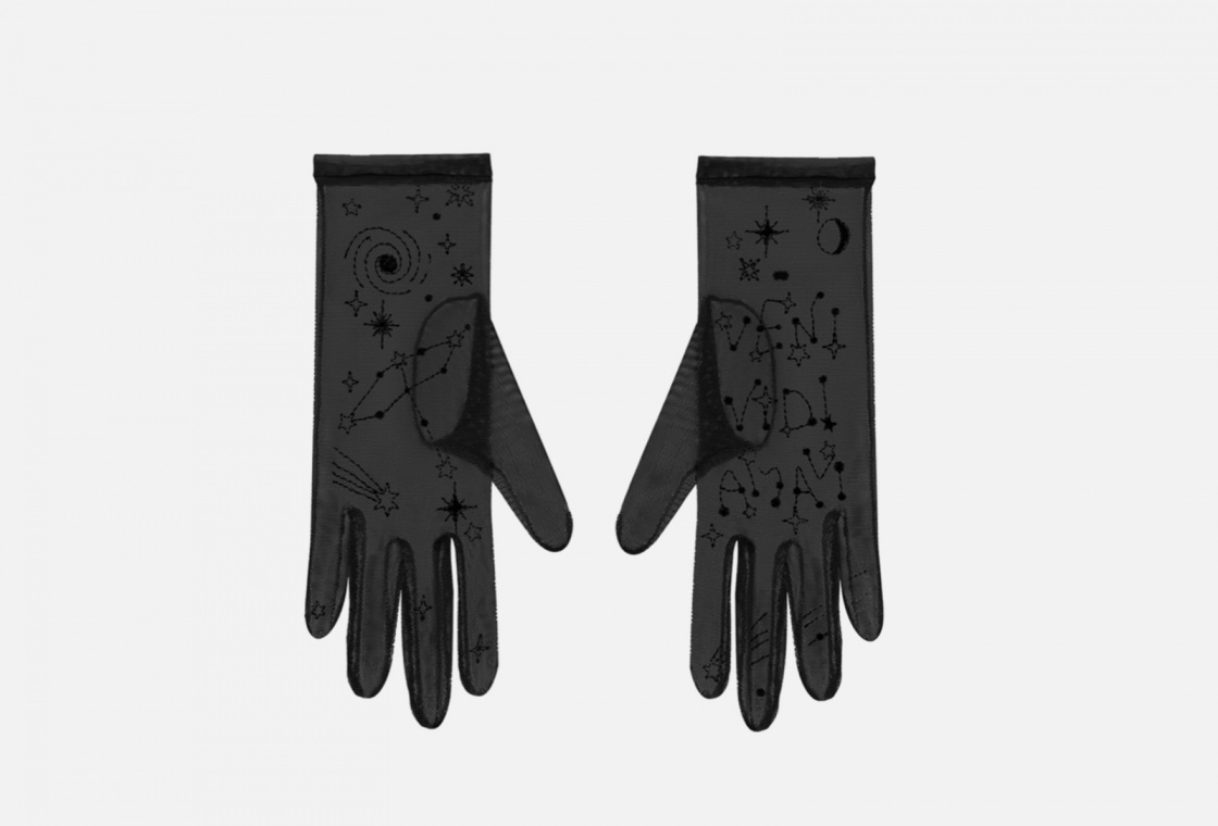 Тату-перчатки, черные  Glove.me Veni, Vidi, Amavi