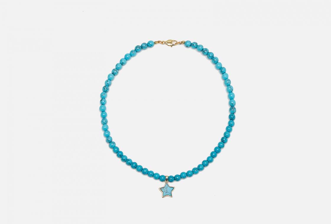 Колье  Holly June Turquoise Star Necklace