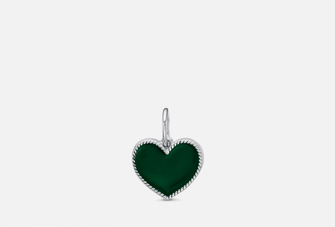 подвеска серебряная  ACSY JOKER emerald