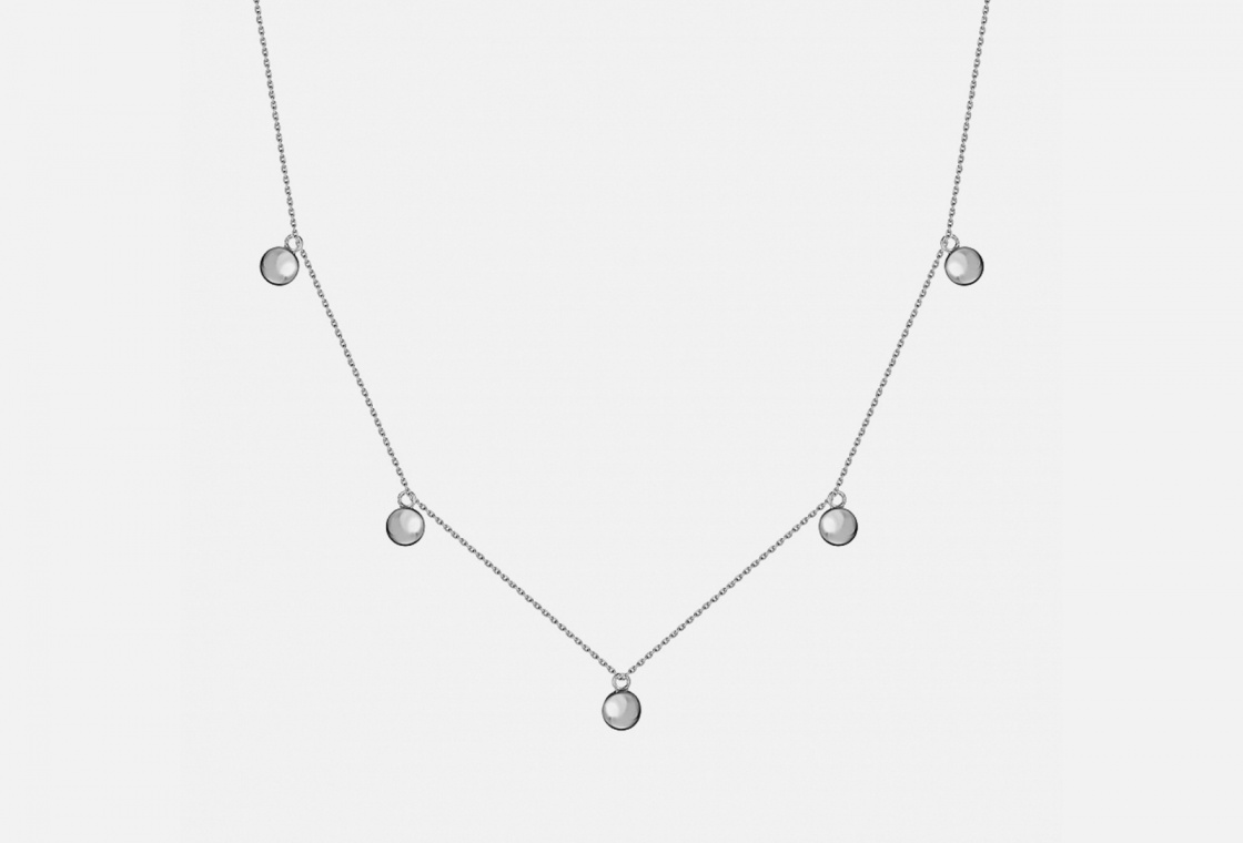 Ожерелье серебряное PROSTO JEWLRY с шариками