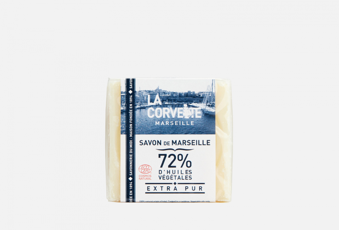 Традиционное марсельское растительное мыло La Corvette Cube de Savon de Marseille