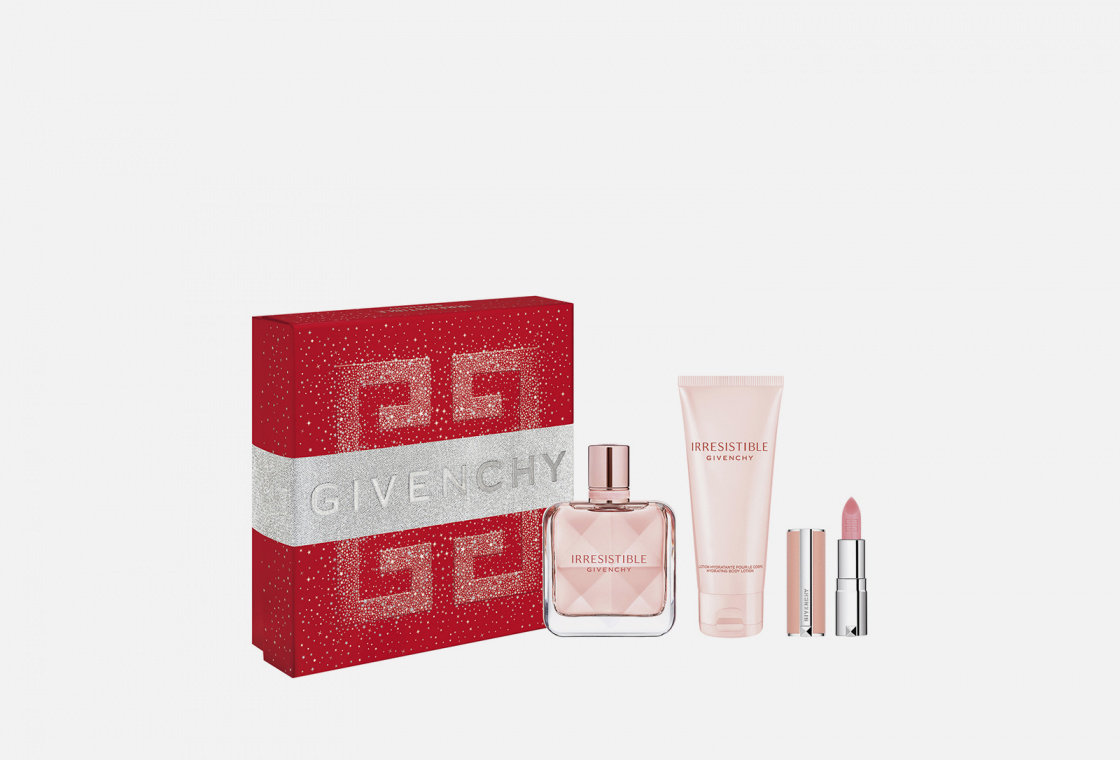 Givenchy irresistible velvet. Подарочный набор Givenchy. Givenchy женский парфюмерный набор irresistible. Givenchy Rose perfecto. Givenchy le Rose perfecto 304.