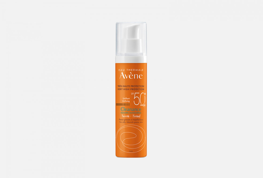 Солнцезащитный флюид для жирной кожи SPF50+  EAU THERMALE AVENE CLEANANCE Sunscreen fluid for oily skin