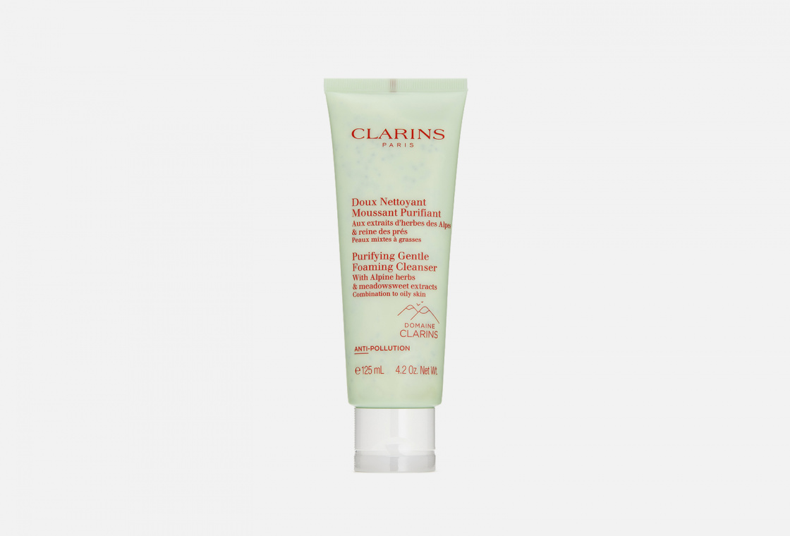 Очищающий пенящийся крем для комбинированной и жирной кожи Clarins Doux Nettoyant Moussant Purifiant