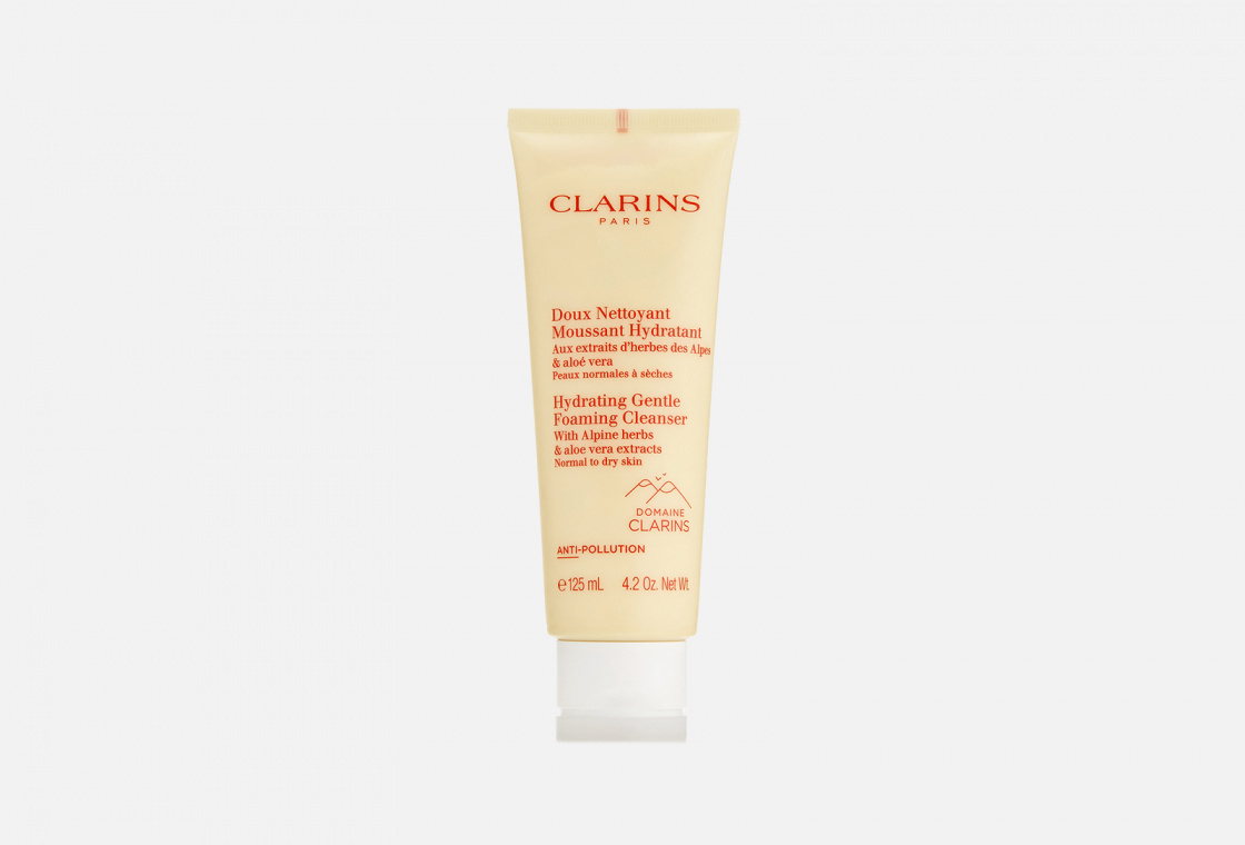 Очищающий пенящийся крем для нормальной и сухой кожи Clarins Doux Nettoyant Moussant Hydratant