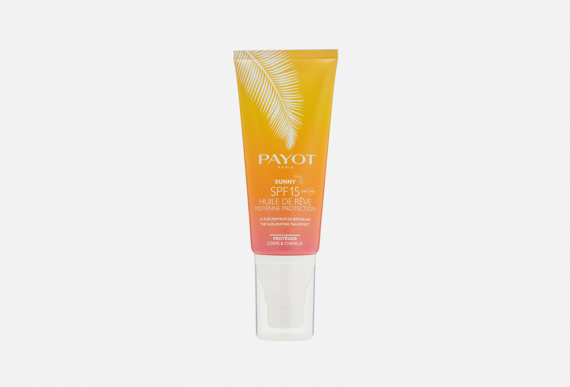 Солнцезащитное сухое масло для лица и волос SPF15 Payot SUNNY  HUILE DE RÊVE