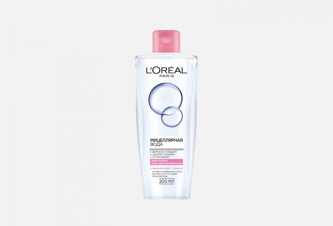 Мицеллярная вода для снятия макияжа L'Oreal Paris для снятия макияжа, для нормальной и смешанной кожи